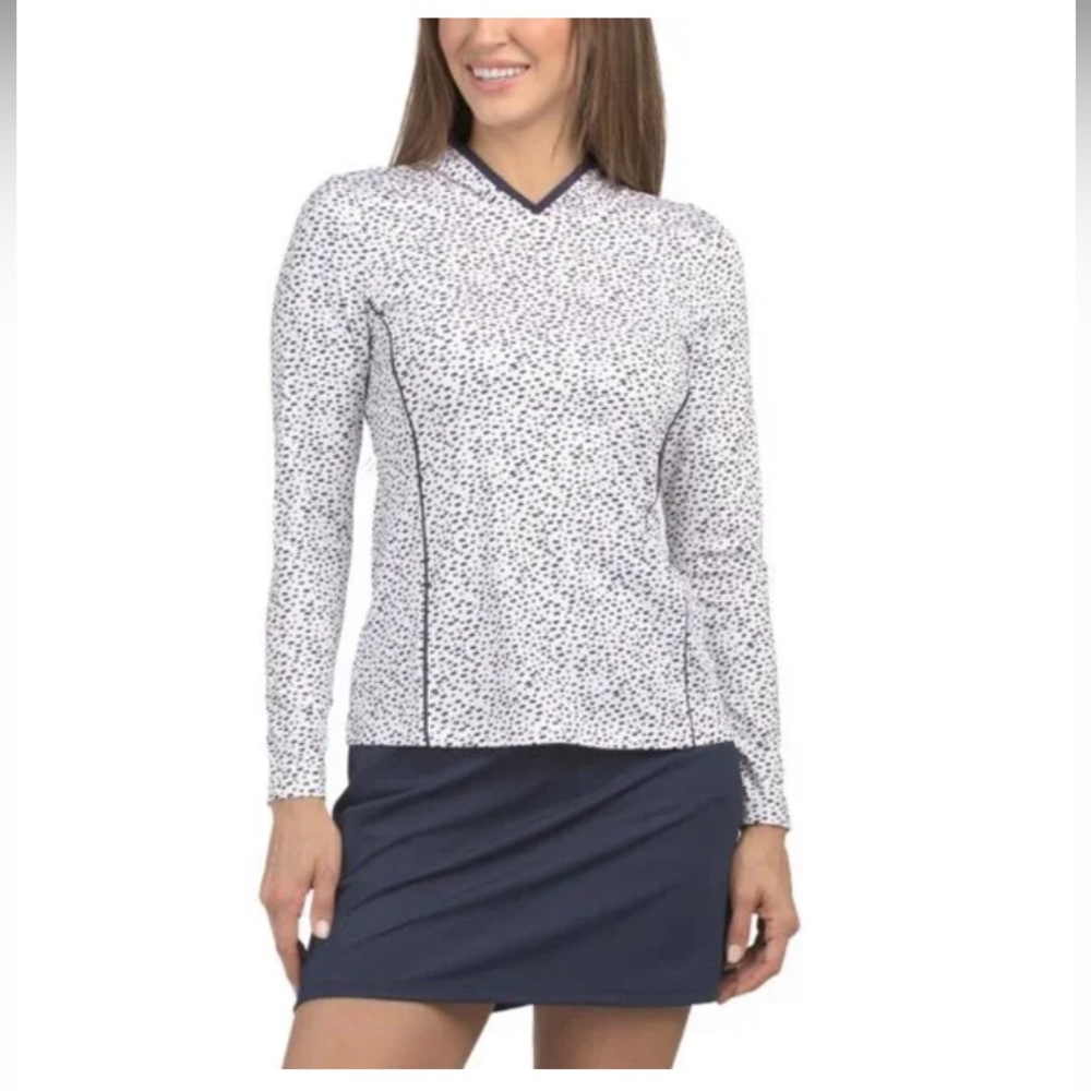 KINONA Layer It Up Hooded Long Sleeve Golf/ Active top.